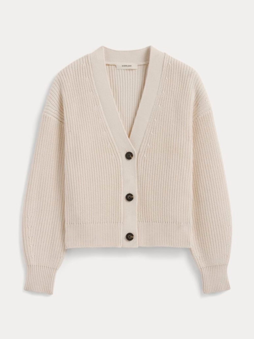 Everlane The Boxy Cardigan in Everyday Cotton, Canvas, Size XXS